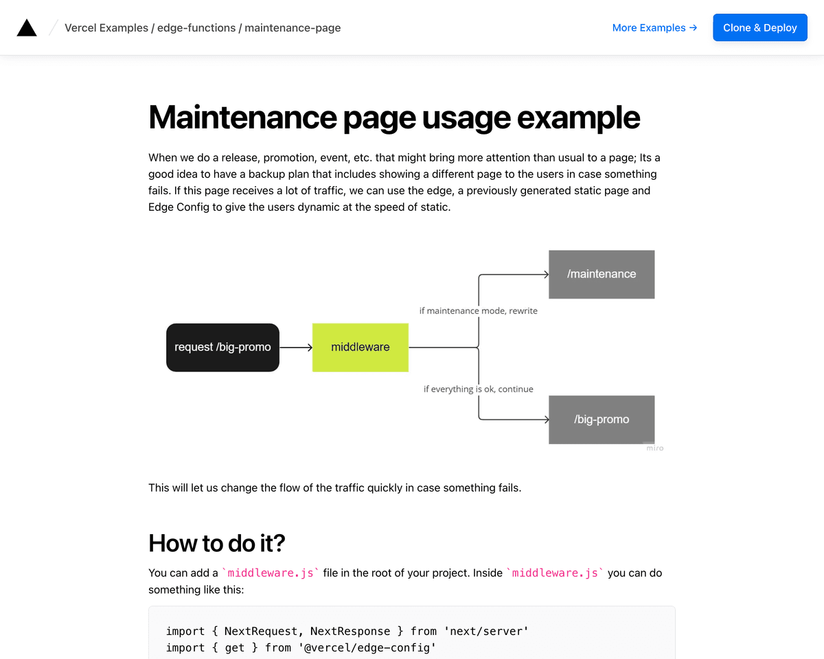 Maintenance Page